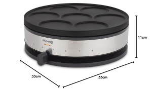 Crepe Maker H.Koenig KREP56, 1500W, 2 in 1, Placi Antiaderente - Img 9