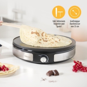 Crepe Maker Tristar BP-2639, 1500W, 33 cm, Negru - Img 5