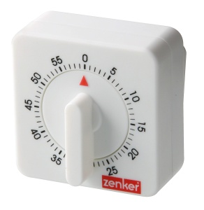 Cronometru Zenker 41921, max. 60 minute, autoadeziv, alb