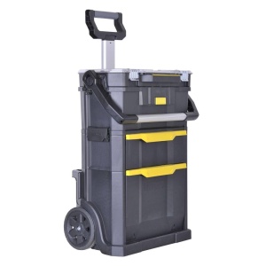 Cufar unelte STANLEY 2in1, 53 x 75.60 x 32 cm, cu roti, organizator detasabil