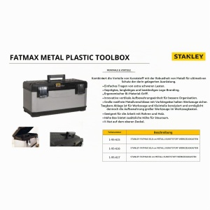 Cufar unelte Stanley FatMax 20, 50x29x30cm, cu maner ergonomic - Img 5