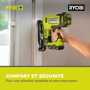 Cuie cu acumulator fara perii RYOBI 18 V ONE+ Performance R16GN18-0 (diametru cuie de 1,6 mm, lungimi cuie de 19 - 64 mm, capacitate magazie - cuie 100 buc., tehnologie AirStrike fara baterie si incarcator) - Img 3