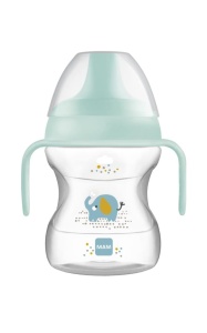 Cupa de invatare MAM, 190 ml, cu manere detasabile, culoare albastra