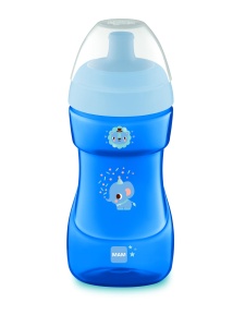 Cupa sport MAM D111, 330 ml, albastra, pentru bebelusi de la 12 luni