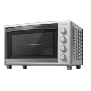 Cuptor cu convectie de masa Cecotec 60 litri BakeToast 6090 Gyro alb 2200 W Iluminat interior 12 functii Temperatura pana la 230degC Usa dubla din sti - Img 1