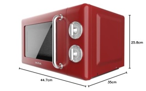 Cuptor cu microunde Cecotec ProClean 3110 20L 700W Retro Rosu - Img 4