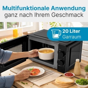 Cuptor cu microunde Clatronic MWG 792, 800W, 20L, Negru - Img 5
