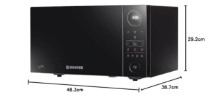 Cuptor cu microunde combinat Hoover HMGI25TB, 25L, 900W, Negru - Img 3