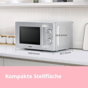 Cuptor cu microunde Comfee CMSN 20, 20L, 700W, Argintiu - Img 5