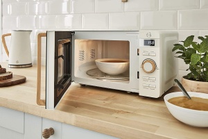 Cuptor cu microunde digital Swan Nordic 20L 800W design modern alb mat - Img 5