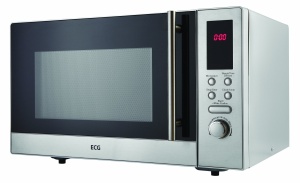 Cuptor cu microunde ECG MTD 231 S, 800 W, 23 L, inox, argintiu - Img 1