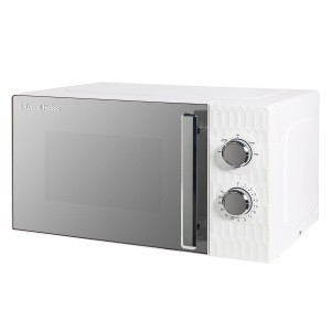 Cuptor cu microunde Russell Hobbs Honeycomb RHMM715 Solo 17 litri 700W alb cu 5 niveluri de putere temporizator incorporat si functie de dezghetare - Img 7