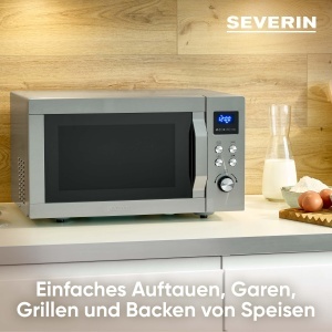 Cuptor cu microunde SEVERIN MW 7774 3-in-1 Grill si Functie Aer Cald Argintiu - Img 7