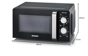 Cuptor cu microunde SEVERIN MW 7781 2-in-1 700W Grill 900W NegruInox - Img 8