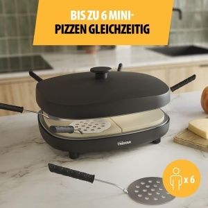 Cuptor de pizza Tristar PZ-9176, 1200W, 32x32 cm, pentru 6 persoane - Img 4