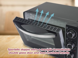 Cuptor electric Beper P101FOR020, 20L, 1300W, Timer 60 min - Img 4