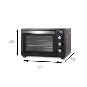 Cuptor electric cu convectie Zilan, Zerya, 45 L, multifunctional, programabil, 230 deg, temporizator 60 minute, oprire automata, 2000 W - Img 7