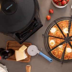 Cuptor electric pentru pizza Cecotec Fun PizzaCo, 1800W, termostat reglabil, deschidere 180 - Img 6