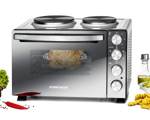 Cuptor electric Rommelsbacher KM 3300-2, 30L, 3250W, argintiunegru