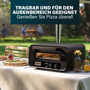 Cuptor pentru pizza Princess 112780, 15L, 2100W, 400C, compact si portabil - Img 8