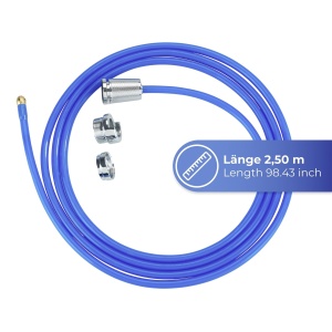 Curatator de tevi Maximex POWER Rohr-frei TWISTER, 2.5 m, duza din alama, albastru - Img 2