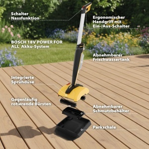 Curatitor multifunctional de terase WAGNER Levaro Powerbrush 18V - Img 10