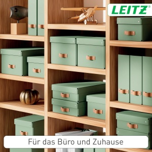 Cutie de depozitare Leitz Puro, 2 bucati, 17 L, verde, din carton reciclat - Img 2