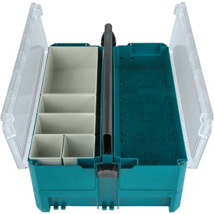 Cutie de depozitare Makita P-84137, 2 compartimente, cu maner, 395 x 295 x 233 mm - Img 3