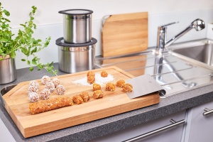 Cutie de depozitare ROSLE 16559 din inox, 16 cm diametru, 12 cm inaltime - Img 3