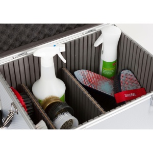 Cutie de ingrijire pentru cai Kerbl AluSafe din aluminiu, cu protectie si organizare - Img 4