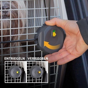 Cutie de transport pentru caini Ferplast Atlas 40 Cutie de calatorie pentru caini Blocare de siguranta Gri de ventilatie 49 x 68 x h 455 cm Gri - Img 6