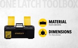 Cutie de unelte STANLEY 24, 60x28x26cm, din plastic, cu organizator si maner ergonomic - Img 2