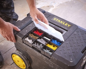 Cutie de unelte Stanley Mobile Montagebox 53l, 60,3x37,5x43 cm, Negru - Img 6