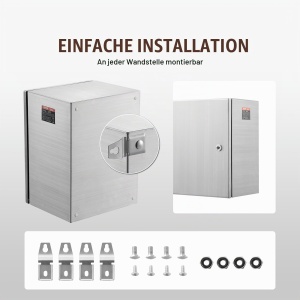 Cutie Electrica VEVOR SP-B3-504020, 50x40x20 cm, Otel Inoxidabil, IP66 - Img 6