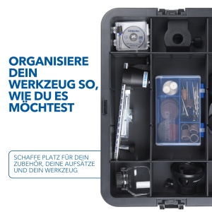 Cutie Organizatoare Dremel cu 6 Separatori, Sistem Stivuibil, Accesorii pentru Multitool - Img 5