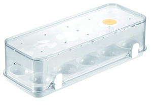 Cutie pentru oua Tescoma PURITY, 10 oua, plastic sanitar, cu ventilatie