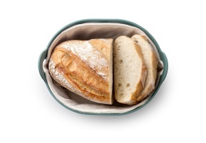 Cutie pentru paine IBILI cu husa din bumbac, 24 x 19 x 11 cm, culoare natur - Img 4