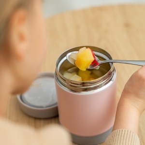 Cutie Termica Reer ColourDesign 300 ml din Otel Inoxidabil, Roz - Img 4
