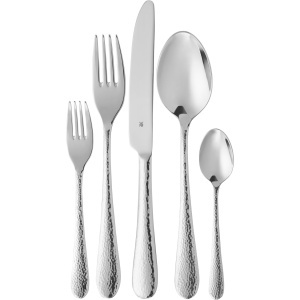 Cutit de masa WMF Sitello 238 cm Cromargan otel inoxidabil design Hammerschlag spalat in masina - Img 3
