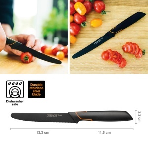 Cutit Fiskars Edge 1003092 Negru Lama Serata 25 cm - Img 2