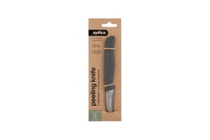 Cutit pentru legume si fructe Zyliss, lama curbata 6 cm, gri, maner sustenabil - Img 2