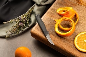 Cutit pentru legume si fructe Zyliss, lama curbata 6 cm, gri, maner sustenabil - Img 12