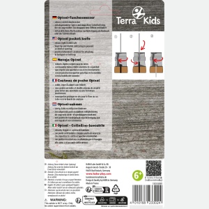 Cutit pliabil HABA Terra Kids pentru copii, cu protectie, din inox, 6 ani - Img 7