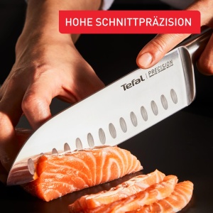 Cutit Santoku Tefal Precision 16.5 cm, Otel German, Design Ergonomic - Img 3