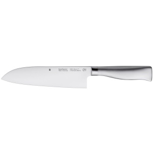 Cutit Santoku WMF Grand Gourmet 32 cm, Fabricat in Germania, Cutit forjat, taietura de performanta, lama speciala din otel, lama 18 cm