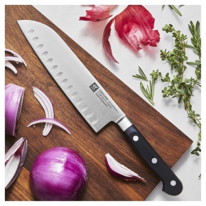 Cutit Santoku ZWILLING Professional S, 18 cm, otel inoxidabil, maner plastic negru - Img 2