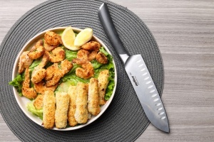 Cutit Santoku Zyliss Comfort Pro 18 cm, otel inoxidabil german, maner ergonomic - Img 2