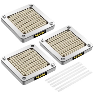 Cutter pentru legume VEVOR, 6,4 mm, 3 cutite de schimb, otel inoxidabil
