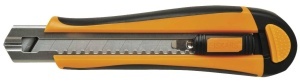 Cutter profesional Fiskars 1004620 18 mm OrangeNegru cu functie automata de incarcare