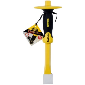 Dalta plata cu protectie pentru mana STANLEY FatMax 4-18-332, 25 mm, otel crom-vanadiu, pentru flise si beton - Img 4